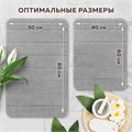 Комплект ковриков MEMORY EFFECT для ванной 50х80 см и туалета 40х60 см светло-серый LAIMA HOME, 608446 608446