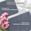 Комплект ковриков MEMORY EFFECT для ванной 50х80 см и туалета 40х60 см темно-серый LAIMA HOME, 608448 608448