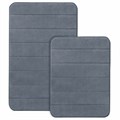 Комплект ковриков MEMORY EFFECT для ванной 50х80 см и туалета 40х60 см темно-серый LAIMA HOME, 608448 608448