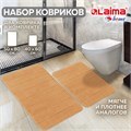 Комплект ковриков MEMORY EFFECT для ванной 50х80 см и туалета 40х60 см, персиковый, LAIMA HOME, 608447 608447
