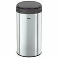 Ведро для мусора СЕНСОРНОЕ 30 л, нержавеющая сталь, черная матовая крышка, питание от 4-х батареек AA (не входят в комплект), LAIMA, 609328 609328
