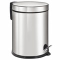 Ведро мусорное с педалью 12 литров "Classic Plus", ЗЕРКАЛЬНОЕ, нержавеющая сталь, со съемным внутренним ведром, LAIMA, ТУРЦИЯ, 608113 608113