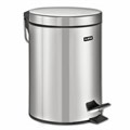 Ведро мусорное с педалью 12 литров "Classic", ЗЕРКАЛЬНОЕ, нержавеющая сталь, со съемным внутренним ведром, LAIMA, 232261 232261