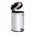 Ведро мусорное с педалью 12 литров "Classic", ЗЕРКАЛЬНОЕ, нержавеющая сталь, со съемным внутренним ведром, LAIMA, 232261 232261
