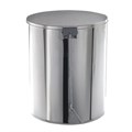 Ведро мусорное с педалью 15 литров, УСИЛЕННОЕ, хром, нержавеющая сталь, ТИТАН 603978