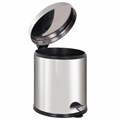 Ведро мусорное с педалью 5 литров "Classic Plus", ЗЕРКАЛЬНОЕ, нержавеющая сталь, со съемным внутренним ведром, LAIMA, ТУРЦИЯ, 608112 608112