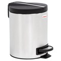 Ведро мусорное с педалью 5 литров "Modern", МАТОВОЕ, нержавеющая сталь, со съемным внутренним ведром, LAIMA, 606301 606301
