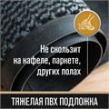 Коврик входной ИЗНОСОСТОЙКИЙ влаговпитывающий 80х120 см, толщина 8 мм, ТАФТИНГ, серый, LAIMA EXPERT, 606885 606885