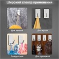 Крючки самоклеящиеся универсальные 2,5x4,5 см, КОМПЛЕКТ 4 шт., сталь, серебристые, LAIMA HOME, 608788 608788