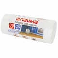 Мешки для мусора 35 л белые в рулоне 30 шт., ПНД 6 мкм, 48х55 см, LAIMA, 605538 605538