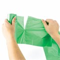 Мешки для раздельного сбора мусора 60 л зеленые в рулоне 20 шт., ПНД 10 мкм, 58х68 см, LAIMA, 606704, 3835 606704