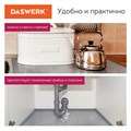 Самоклеящаяся пленка, алюминиевая фольга защитная для кухни/дома, 0,6х3 м, серебро, узор, DASWERK, 607846 607846