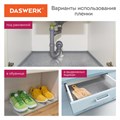 Самоклеящаяся пленка, алюминиевая фольга защитная для кухни/дома, 0,6х3 м, серебро, узор, DASWERK, 607846 607846