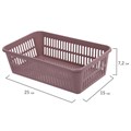 Корзинка 2 литра универсальная, 7,2х25х15 см, для хранения, пластик, ассорти, 331, 433310065 530757