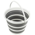 Ведро складное силиконовое 10 литров круглое d=32 см для дома, дачи и авто, LAIMA Home, 608668 608668