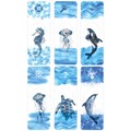 Закладки для книг МАГНИТНЫЕ c высечкой, "MARINE LIFE", набор 6 шт., 35х25 мм, BRAUBERG, 113163 113163