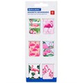 Закладки для книг МАГНИТНЫЕ, "FLAMINGO", набор 6 шт., 35x25 мм, BRAUBERG, 113165 113165