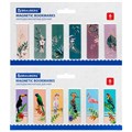 Закладки для книг МАГНИТНЫЕ, "TROPICS", набор 12 шт., 60x20 мм, BRAUBERG, 113172 113172
