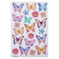 Наклейки гелевые "Пастельные бабочки", многоразовые, с блестками, 10х15 см, ЮНЛАНДИЯ, 661780 661780