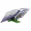 Подставка для книг и учебников BRAUBERG LINE+, металлическая, зеленая, европодвес, 238072 238072