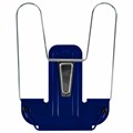 Подставка для книг и учебников BRAUBERG LINE+, металлическая, синяя, европодвес, 238071 238071