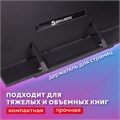 Подставка для книг и учебников BRAUBERG, регулируемый наклон, металл/пластик, черная, 237446 237446