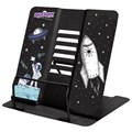 Подставка для книг и учебников ЮНЛАНДИЯ "Space", регулируемый наклон, металлическая, 237577 237577