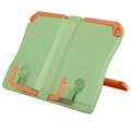 Подставка для книг и учебников ЮНЛАНДИЯ, регулируемый наклон, ABS-пластик, светло-зеленая, 237898 237898