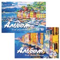 Альбом для рисования А4 40 л., склейка, обложка картон, подложка, BRAUBERG, 205х290 мм, "Краски лета", 106329 106329