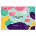 Альбом для рисования А4, 32 листа, скоба, обложка офсет, ПИФАГОР, 203х288 мм, "МИКС-2", 107110 107110