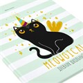 Дневник 1-11 класс 48 л., твердый, BRAUBERG, блестки, с подсказом, "Котик", 106606 106606