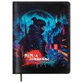 Дневник 1-11 класс 48 л., кожзам (твердая с поролоном), печать, цветной блок, BRAUBERG, "Ниндзя", 106950 106950