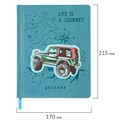 Дневник 1-11 класс 48 л., кожзам (твердая с поролоном), тиснение аппликация, BRAUBERG, "ДЖИП", 105977 105977