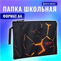 Папка для тетрадей BRAUBERG А4, 1 отделение, полиэстер, на молнии, с ручкой, "Keep out", 270942 270942