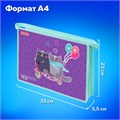 Папка для тетрадей ПИФАГОР А4, 1 отделение, картон/пластик, на молнии, "Bike cats", 272125 272125