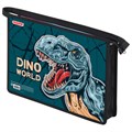 Папка для тетрадей ПИФАГОР А4, 1 отделение, картон/пластик, на молнии, "Dino world", 272131 272131