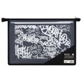 Папка для труда BRAUBERG А4, 2 отделения, пластик, молния сверху, органайзер, "Graffiti", 272215 272215