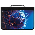 Папка на молнии BRAUBERG А4 с ручкой, с органайзером, 1 отделение, "Score goal", 273385 273385