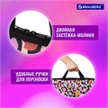 Папка на молнии с ручками BRAUBERG А4, 1 отделение, полиэстер, 20 мм, "Fun Spots", 271477 271477