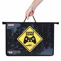 Папка на молнии с ручками ПИФАГОР А4, 1 отделение, пластик, ручки-шнурок, "Game Zone", 271470 271470
