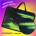 Папка на молнии с ручками ЮНЛАНДИЯ А4, 1 отделение, пластик, ширина 45 мм, "Neon race", 270950 270950