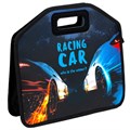 Папка-сумка ЮНЛАНДИЯ, 1 отделение, фетровые ручки, 34х30х11 см, "Night race", 270999 270999