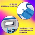 Папка-сумка ЮНЛАНДИЯ, 1 отделение, фетровые ручки, 34х30х11 см, "Proracing", 271632 271632