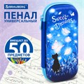 Пенал BRAUBERG, 1 отделение, 1 откидная планка, EVA, 22х10х5 см, "Sweet dreams", 270704 270704