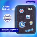Пенал BRAUBERG, 3 отделения, полиэстер, 21х14 см, "Space mission", 270729 270729