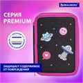 Пенал BRAUBERG, 3 отделения, полиэстер, 21х14 см, "Space sweets", 272332 272332