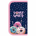 Пенал ПИФАГОР, 2 отделения, ламинированный картон, 19х11 см, "Comic donuts", 273482 273482