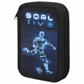 Пенал ПИФАГОР, 3 отделения, ламинированный картон, 19х11 см, "Goal", 271547 271547