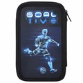 Пенал ПИФАГОР, 3 отделения, ламинированный картон, 19х11 см, "Goal", 271547 271547
