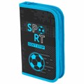 Пенал ЮНЛАНДИЯ, 1 отделение, картон с эффектом soft-touch, 19х11 см, "Sport game", 272262 272262